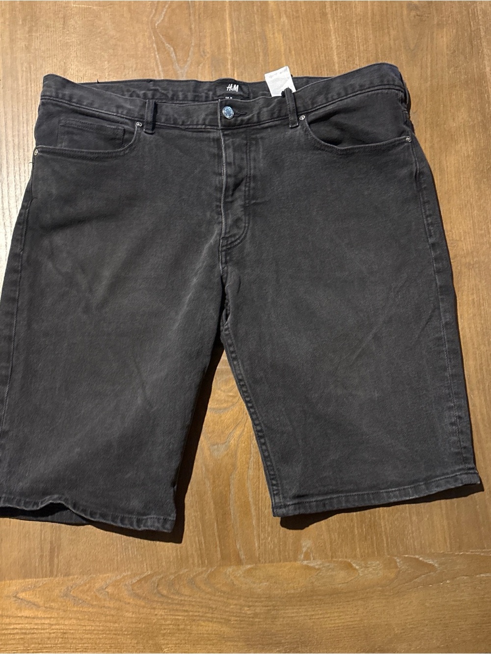 H&M Men's Charcoal Black Jean Shorts